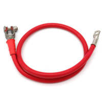 2 AWG kabel baterai Flex 1ft 2ft 3ft 5ft 2 Gauge kabel koneksi baterai dengan Lug
