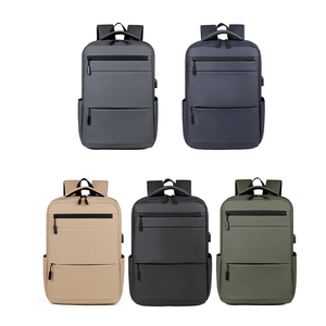 Mochila de Computadora Unisex Personalizada, Minimalista, Multifuncional, Impermeable, de PU Suave, para Viajes y Campamentos - Product Image 3