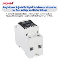 Stabilisateur de tension WiFi avec contrôle à distance par application, 10 kVA monophasé, protection contre les surtensions/sous-tensions/surintensités, minuterie, gestion de l'énergie