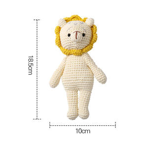 En stock, lion en tricot fait main, renard en crochet, poupée animale en tricot - Product Image 2