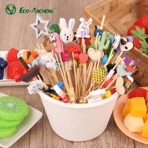 Palillos de bambú ecológicos, desechables, antiadherentes, de mango largo, para frutas, ideales para fiestas en casa, con MOQ bajo. - Product Image 2