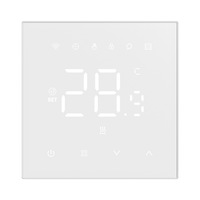 Tuya Thermostat intelligent chauffage au sol par eau barre de chaudière murale électrique panneau acrylique pour hôtels Wifi/Matter App Voice
