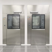 Ruang Mandi Udara Kelas Farmasi SS304 ISO 5 Kelas 100 Filter HEPA H13 Sistem Kontrol LCD Pintu Masuk Dekontaminasi Cleanroom