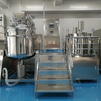 Mélangeur facial faisant la machine de fabrication de crème de lotion émulsifiante cosmétique sous vide