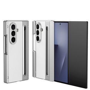 Étui de téléphone pliable à trois volets avec <span class=keywords><strong>protection</strong></span> double charnière et emplacement pour stylo pour Samsung Galaxy Z Étui pliable à trois volets - Product Image 1