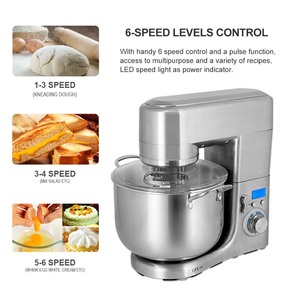 Đứng trộn đa chức năng nhà bếp nướng bánh thực phẩm bột điện trứng Beater phụ kiện robot đa chức năng 1000W 5L - Product Image 3