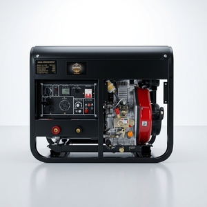 Générateur insonorisé super silencieux refroidi par air 3KW 5KW 5KVA 6KVA monophasé triphasé à châssis ouvert portable pour la maison - Product Image 2