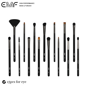 Juego de Brochas de Maquillaje Profesionales Negras EMF, 15/18 Piezas, Marca Privada, Venta al por Mayor, Brochas para Difuminar Maquillaje, Belleza para Mujeres - Product Image 6