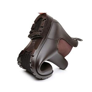 Fabricant Fournir Des Femmes Élégantes <span class=keywords><strong>Chelsea</strong></span> Bottes de Neige Bottes de Pluie Haute Cheville <span class=keywords><strong>Talon</strong></span> Plat Bottes Wellington - Product Image 4