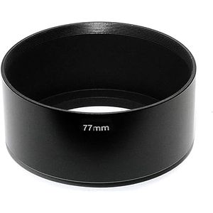 Pare-soleil en aluminium de 77 mm, pare-soleil en métal à visser pour objectif d'appareil photo <span class=keywords><strong>Canon</strong></span> Nikon Sony DSLR, protection anti-éblouissement - Product Image 1