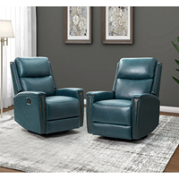 Fauteuils inclinables modernes en cuir avec dossier haut pour salon et maison