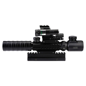 Factory Combo Scope <span class=keywords><strong>3</strong></span>-9x32 con High Riser Montaje de <span class=keywords><strong>45</strong></span> grados Iluminado Red Green Dot Sight Green Laser para accesorios ópticos - Product Image 1