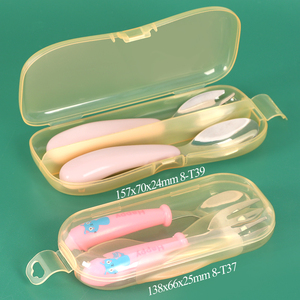 Boîte à couverts SUNSHING de qualité alimentaire, étui portable pour cuillère et fourchette, boîte à couverts pour nouveau-né en PP, boîte à cuillère pour bébé, idéal pour les voyages - Product Image 5