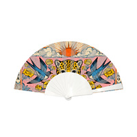 Éventail publicitaire Kung Fu fait main, personnalisé en usine, 23 cm, en polyester avec design en plastique, idéal pour les événements transfrontaliers – Meilleure vente