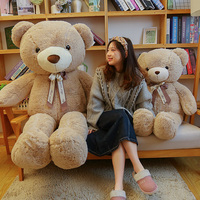 Promotion Stock Géant Grand Gros Ours en Peluche Doux Jouet Poupée Oreiller 1M 1.2M 1.4M Cadeaux