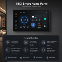 Interrupteur intelligent WiFi mural en verre avec écran tactile IA pour contrôle de scène et automatisation à distance, idéal pour appartements et hôtels