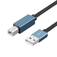 Kabel Data Pemindai USB Male Ke USB 2.0, Kabel Cetak OEM Pabrik Shenzhen