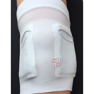 Manchon de protection pour genou en coton élastique, couleur unie, protection thermique pour le soutien des articulations - Product Image 4