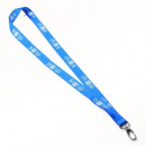 Flat Safety <b>Lanyard</b> Woven Logo <b>Polyester</b> Material Eco-friendly Exhibition Printed <b>Lanyards</b> with logo Custom - Product Image 1