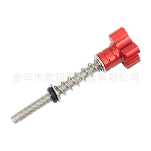 สกรูปรับวาล์วปีกผีเสื้อมอเตอร์ไซค์ Zuqing สีแดง สีส้ม สีน้ำเงิน สีดำ CNC ปรับแต่งควบคุมความเร็วรอบเดินเบา LS121 - Product Image 4