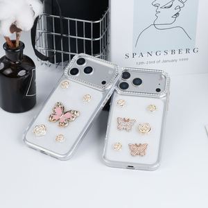 Coque de téléphone portable personnalisée en résine époxy de luxe antichoc et tendance en TPU pour iPhone 17 16 15 14 13 12 Pro Max Plus <span class=keywords><strong>Samsung</strong></span> - Product Image 1