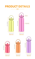 Bouteilles d'eau d'aventure avec logo personnalisé, bouteilles à paille portables pour l'école, le sport et les cadeaux promotionnels