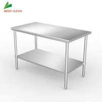 Table de travail commerciale en acier inoxydable pour restaurant cuisine base de table en inox industriel comme plate-forme de travail à vendre