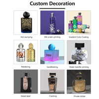 Flacon de parfum Cologne au design personnalisé, 30 ml, 50 ml, 100 ml, flacon compte-gouttes de luxe, flacon en verre vide avec bouchon haut de gamme