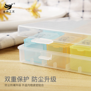 Boîte à pilules portable Jinting personnalisée, anti-poussière, 7 jours, grande, 21 compartiments, transparente, en plastique, distributeur de pilules, étui de rangement pour pilules - Product Image 4