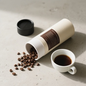 Wholesale Luxury Food-Grade Paper Tube Packaging Decorative Label Printed Gift Tube for Coffee for Cylindrical Packaging - Product Image 6