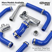 Connecteur de tuyau de liquide de refroidissement en silicone LR121447, joint de tuyau d'eau en alliage d'aluminium de haute qualité pour système de refroidissement Land Rover Range Rover