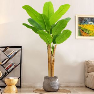 ต้นกล้วยเทียมขนาดใหญ่แบบเขตร้อนในกระถาง ต้นมูซาบาชู ต้นไม้สีเขียวสำหรับตกแต่งบ้าน ตกแต่งพื้น ตกแต่งหน้าต่าง - Product Image 4