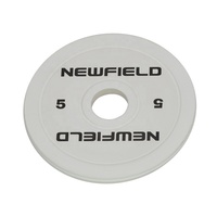 Plaques de musculation de compétition de qualité supérieure, acier blanc thermolaqué, poids de 5 kg, ensemble de musculation portable, entraînement