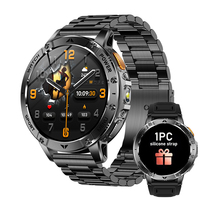 Montre connectée AK112 2026 avec fonction d'appel, écran tactile HD de 1,7 pouces, IPX8, assistant vocal IA, plus de 100 modes sportifs, moniteur de fréquence cardiaque, pour hommes et femmes