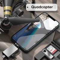 Lector de Tarjetas OTG Multifunción de Buena Calidad, Convertidor USB para Teléfono Celular y Computadora, Compatible con Tarjetas de Memoria SD/TF, Multifuncional