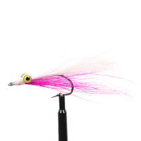 Mouches artificielles Deep Minnow Streamers avec hameçon en acier inoxydable pour la pêche à la truite, au black-bass, au brochet, au tarpon, aux leurres de pêche en eau salée