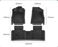 Tapis de sol de voiture en PVC de luxe toutes saisons, entièrement enveloppants, tapis intérieur pour conducteur, tapis universels pour voitures de style business de luxe