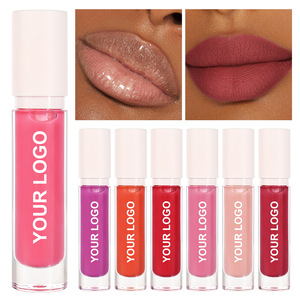 Brillo Labial Redondo de 6 ml, Transparente, Brillante e Hidratante, Venta al por Mayor de Maquillaje de Marca Privada, Personalizado OEM - Product Image 1