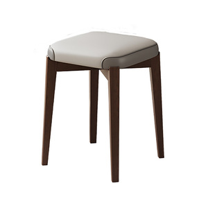 Usine Tabouret Empilable Ménage Empilable Tabouret <span class=keywords><strong>De</strong></span> <span class=keywords><strong>Rechange</strong></span> <span class=keywords><strong>En</strong></span> <span class=keywords><strong>Bois</strong></span> Massif Tabouret Carré Avec Coussin <span class=keywords><strong>De</strong></span> Siège <span class=keywords><strong>En</strong></span> Cuir Cuisine - Product Image 1