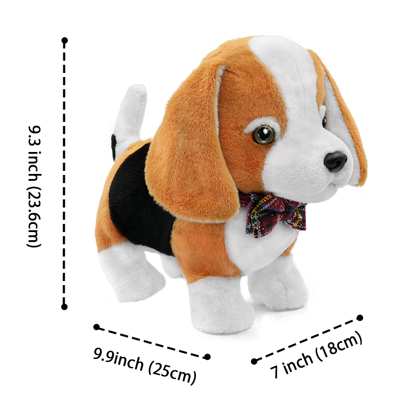 Interactive Electronic Walking Pet Plush Toy - Stuffed Barking Dog Toy for Kids by Yuhongtoys