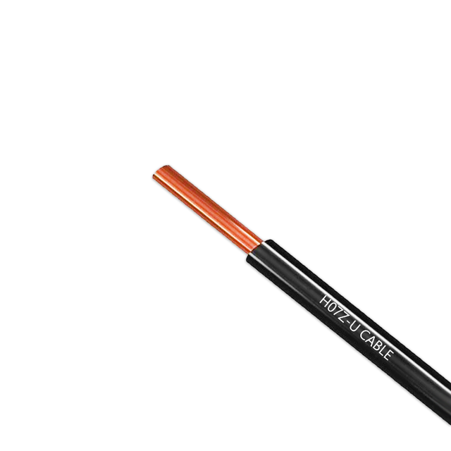 2.5mm 4mm 6mm Fixed Wiring Cable H07Z-U Class 1 Copper Conductor Rubber Cable Heat Resistant Wire for Internal Installations