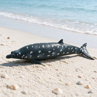 Modelos de Animales Marinos Transfronterizos de Gran Demanda: Ballena Gris, Ballena Azul, Ballena de Cabeza Curva, Ballena Espada, Orca, Narval - Juguetes de PVC y Figuras de Animales