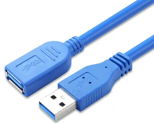 Usb 3.0蓝色延长线a型公母延长线Usb 3.0大容量数据电缆，用于数据传输纯棒铜1.5M