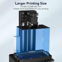 Elegoo pencetak 3D Saturnus 3 Ultra Resin 12K dengan 10 inci layar LCD 218*122*260mm ukuran cetak Printer 3d kecepatan tinggi
