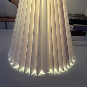 Lampe de table moderne à LED réglable, simple, écologique, flexible, <span class=keywords><strong>abat</strong></span>-<span class=keywords><strong>jour</strong></span> en papier E14 AC, chambre à coucher, bureau, hôtel, café - Product Image 5