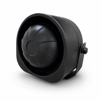 12V 15W 115dB Speaker Sirine Alarm Mobil dengan Baterai Cadangan, Alarm Anti Maling untuk Keamanan Kendaraan dan Rumah, Sistem Alarm Keamanan