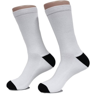 Wholesale <strong>Hot</strong> Sale 2023 New Sport Dress Daily Polyester Custom Printing White Blank <strong>Socks</strong> for Sublimation - Product Image 1