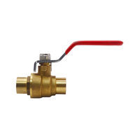 Vanne à boisseau sphérique en laiton DD1022 à alimentation manuelle par le haut, 1/2 po, joint en PTFE, 16 bars, OEM