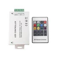 Haute puissance en aluminium coquille DC12-24V 12A 20keys RF sans fil RVB a mené le contrôleur pour la bande menée