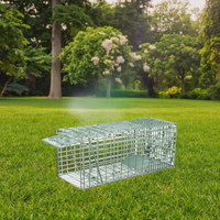 Venta al por mayor de animales vivos humanos, trampa de jaula inteligente para jardín, herramienta de control de roedores, gatos, conejos, mapaches, trampa de fabricante